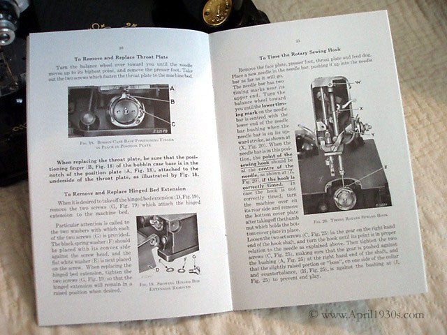 Manual, ADJUSTER'S for Singer Featherweight 221 (New) - Image 14