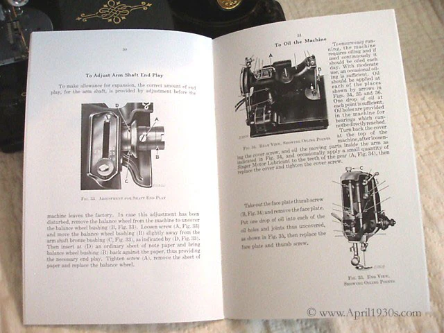 Manual, ADJUSTER'S for Singer Featherweight 221 (New) - Image 17