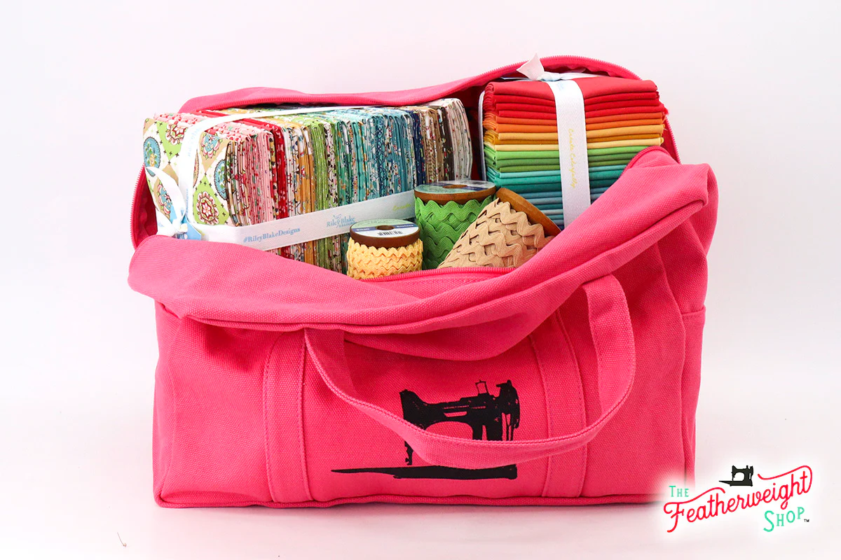 BAG, Tote for Featherweight Case or Tools & Accessories - BETTY'S STRAWBERRY PINK - Image 6