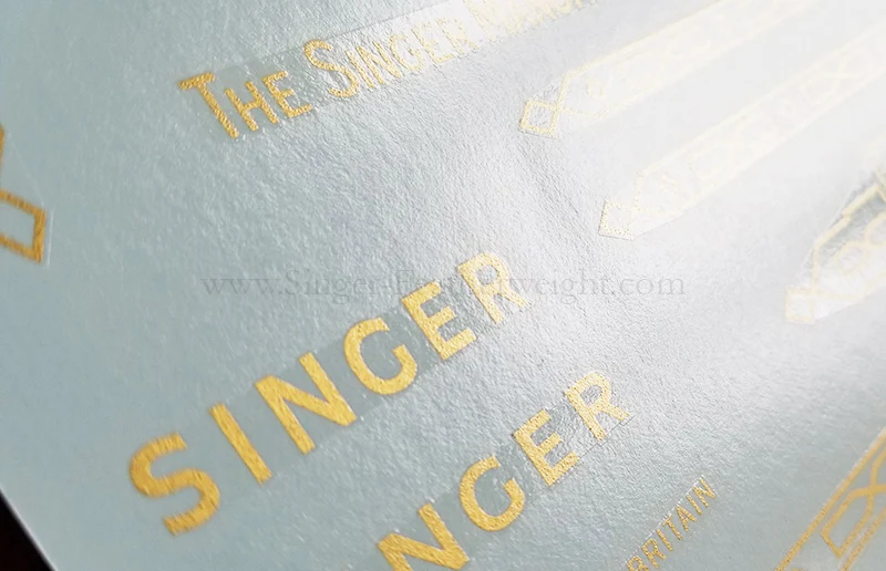 Decals, Paperclip Style for the Singer Featherweight 221, 221K, 222K Sewing Machine 1953-1961 - Image 3