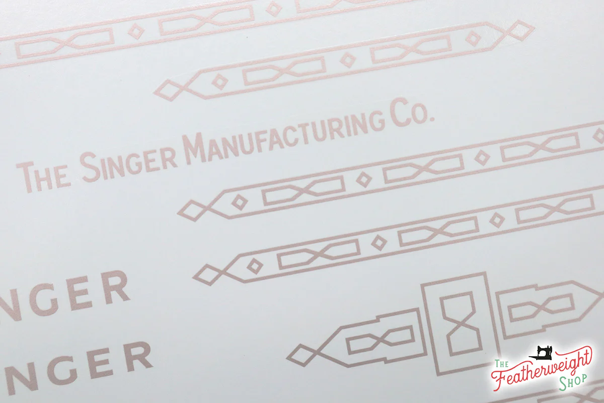 Decals, Paperclip Style for the Singer Featherweight 221, 221K, 222K Sewing Machine 1953-1961 - Image 8