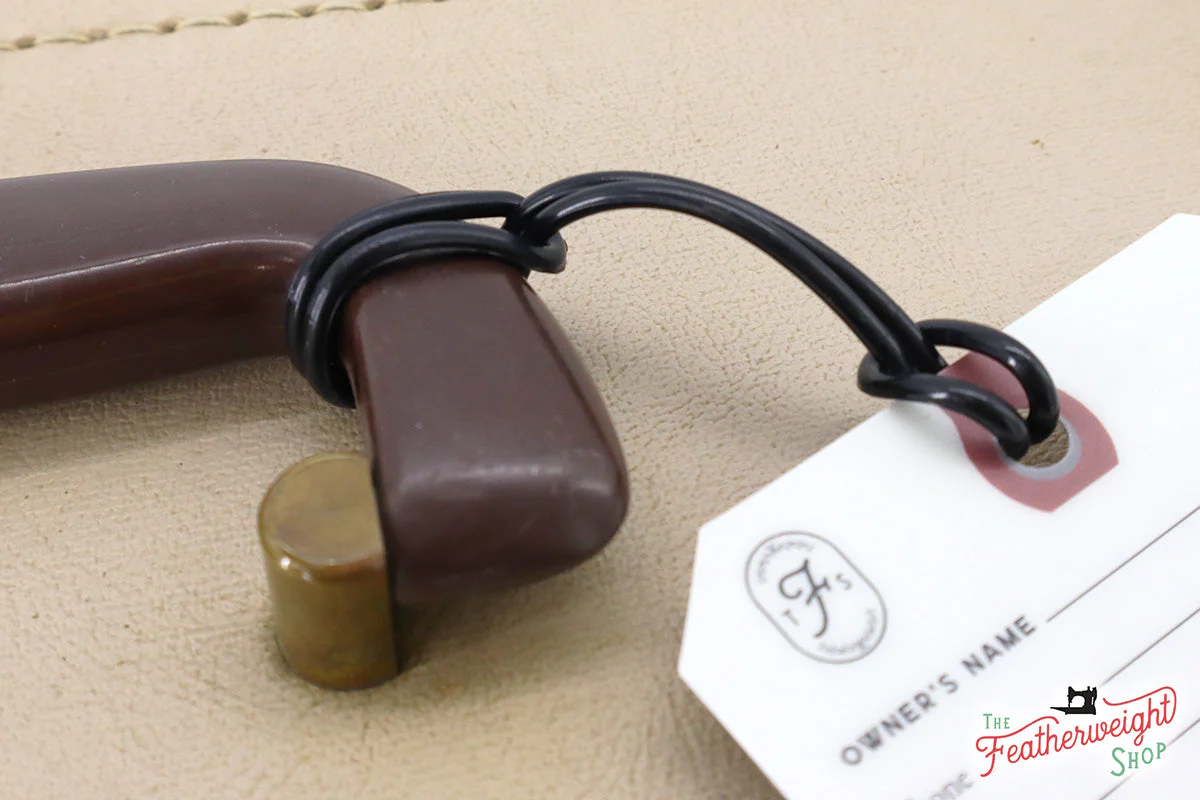 221J (TAN) Luggage & I.D. Tag for Singer Featherweight - Image 4
