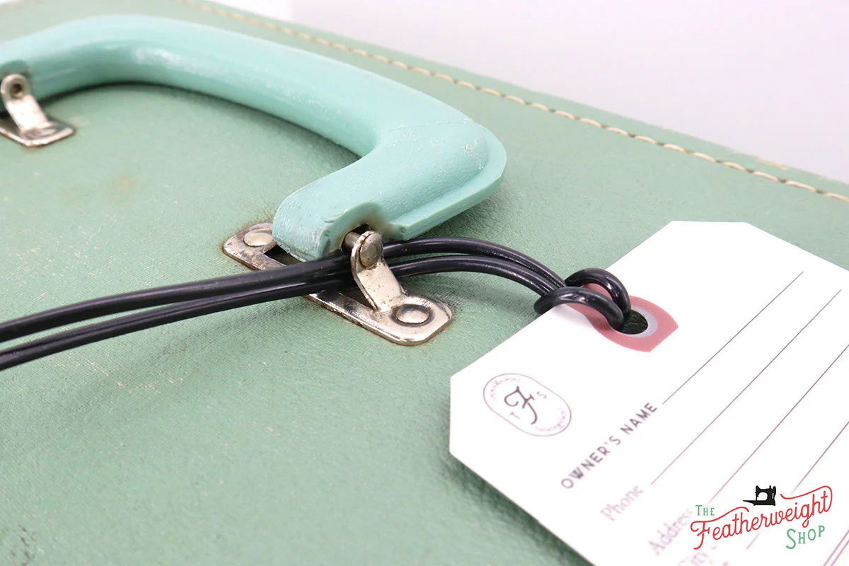 221K7 (WHITE) Luggage & I.D. Tag for Singer Featherweight - Image 4