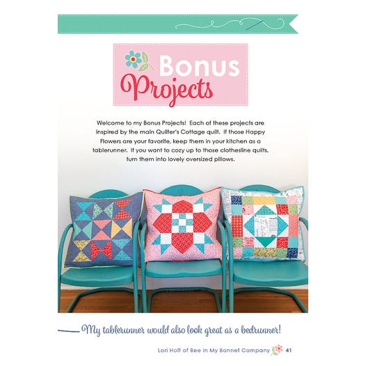 PATTERN BOOK, Quilter's Cottage by Lori Holt - Image 8