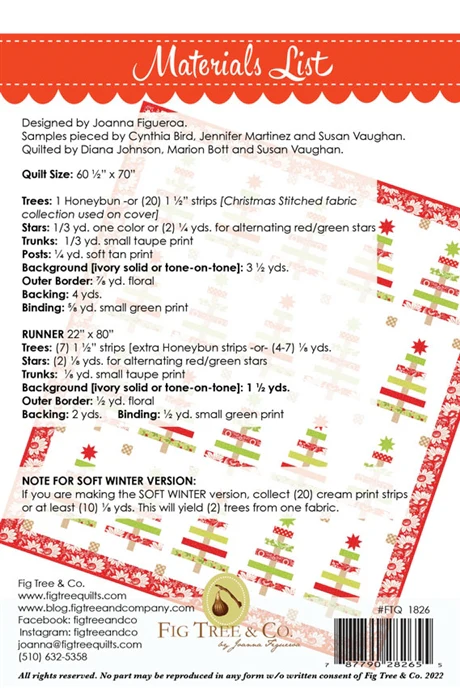 PATTERN, Christmas YULETIDE Spruce by Fig Tree & Co. - Image 2