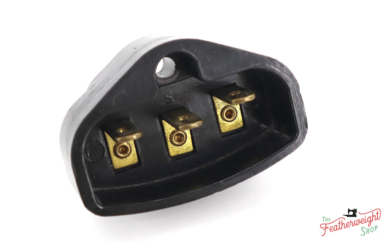 PLUG, Bakelite for FLAT PRONG - Singer Featherweight (Vintage Original) - Image 3
