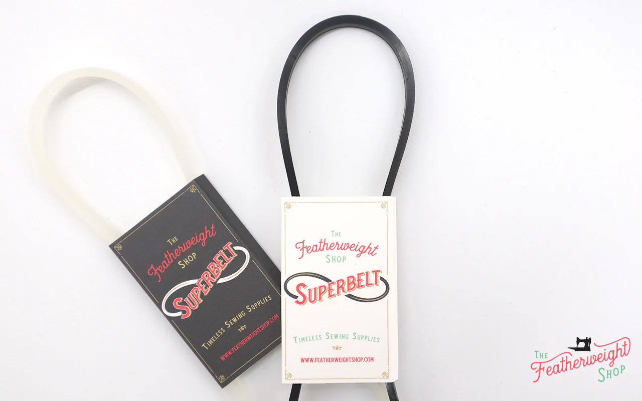 SUPERBELT, WHITE V-Belt for Singer Featherweight 221 or 222 - Image 3
